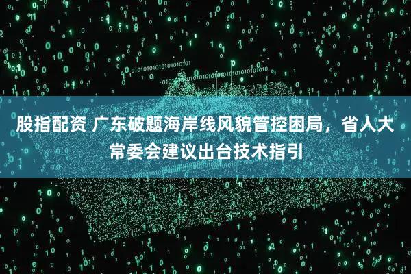 股指配资 广东破题海岸线风貌管控困局，省人大常委会建议出台技术指引
